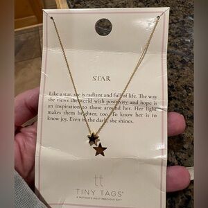 Tiny Tags Gold Star Necklace